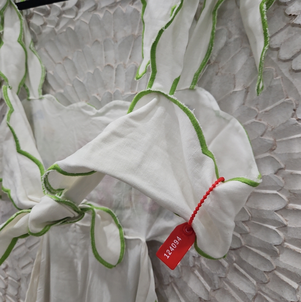 FARM Rio Cream Maxi Dress with Multicolor Floral Embroidery - Picture 8 of 9
